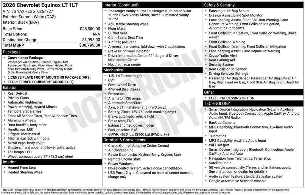 2026 Chevrolet Equinox LT
