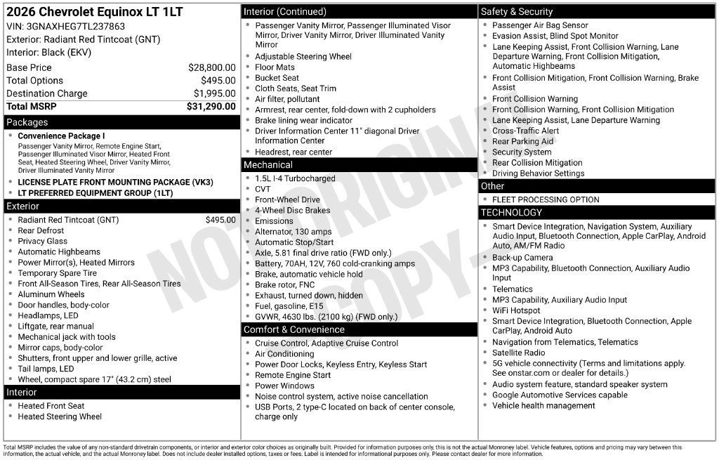 2026 Chevrolet Equinox LT
