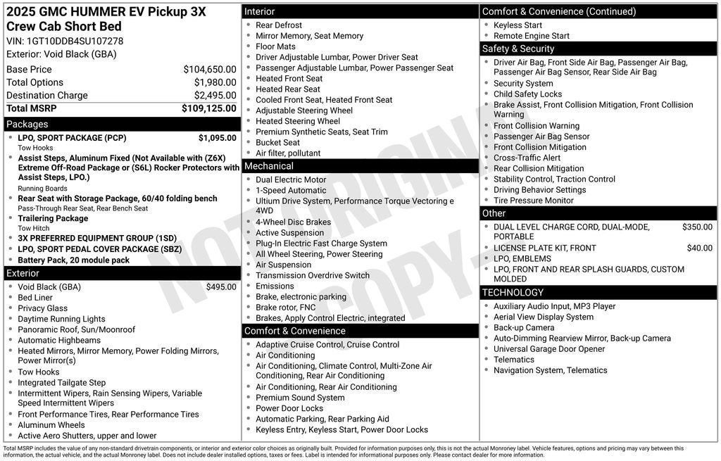 2025 GMC HUMMER EV Pickup 3X