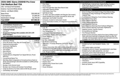 2026 GMC Sierra 2500 HD Pro