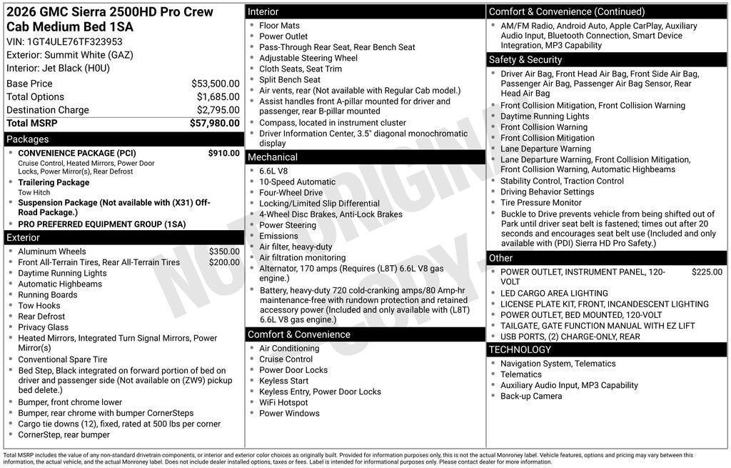 2026 GMC Sierra 2500 HD Pro