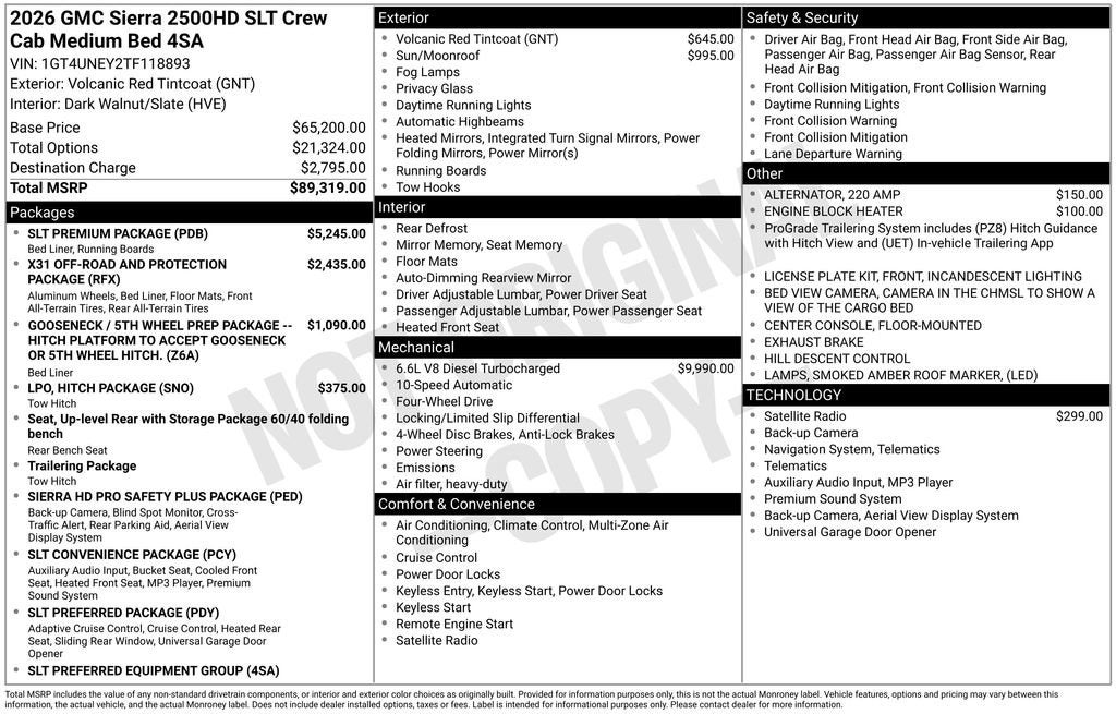 2026 GMC Sierra 2500 HD SLT