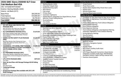 2026 GMC Sierra 2500 HD SLT