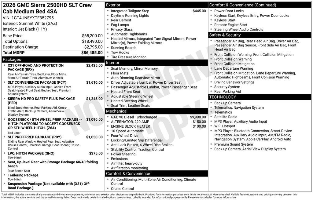 2026 GMC Sierra 2500 HD SLT