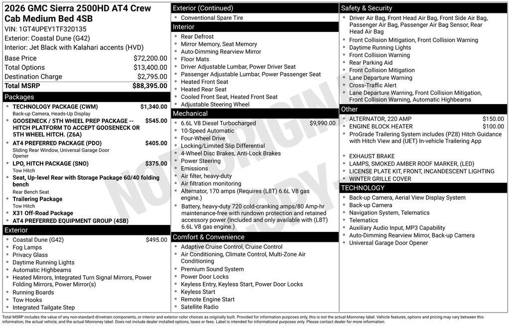 2026 GMC Sierra 2500 HD AT4