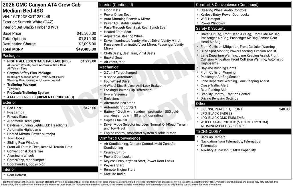 2026 GMC Canyon AT4