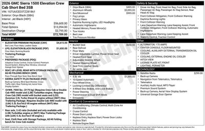 2026 GMC Sierra 1500 Elevation