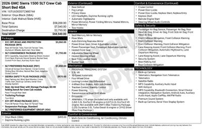 2026 GMC Sierra 1500 SLT