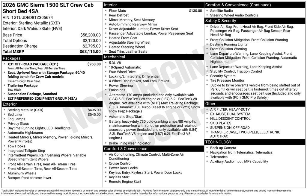 2026 GMC Sierra 1500 SLT