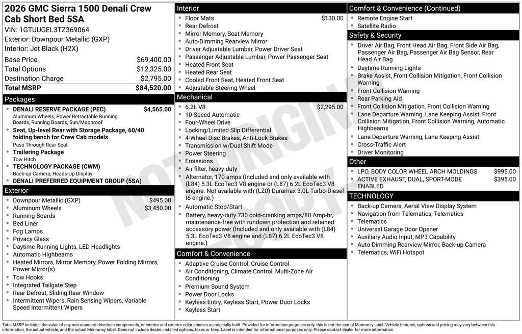 2026 GMC Sierra 1500 Denali
