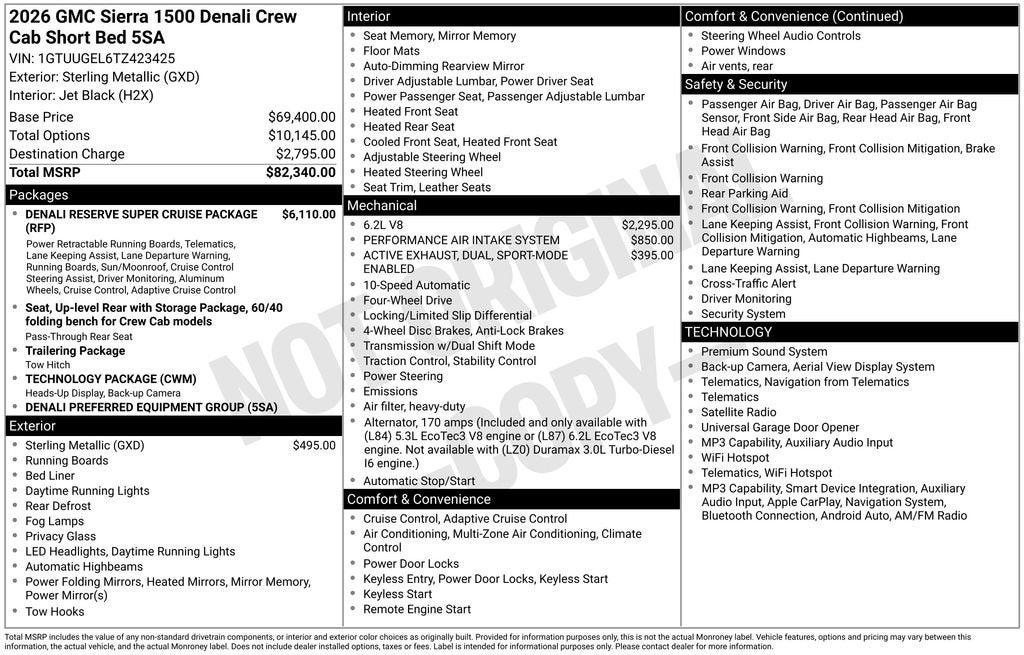 2026 GMC Sierra 1500 Denali