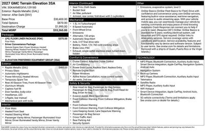 2027 GMC Terrain Elevation
