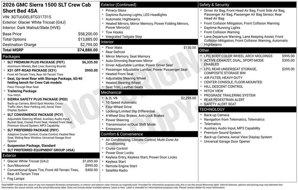 2026 GMC Sierra 1500 SLT