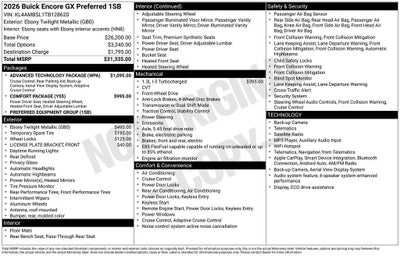 2026 Buick Encore GX Preferred