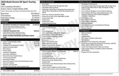 2026 Buick Encore GX Sport Touring