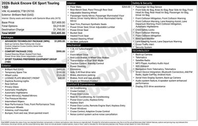2026 Buick Encore GX Sport Touring