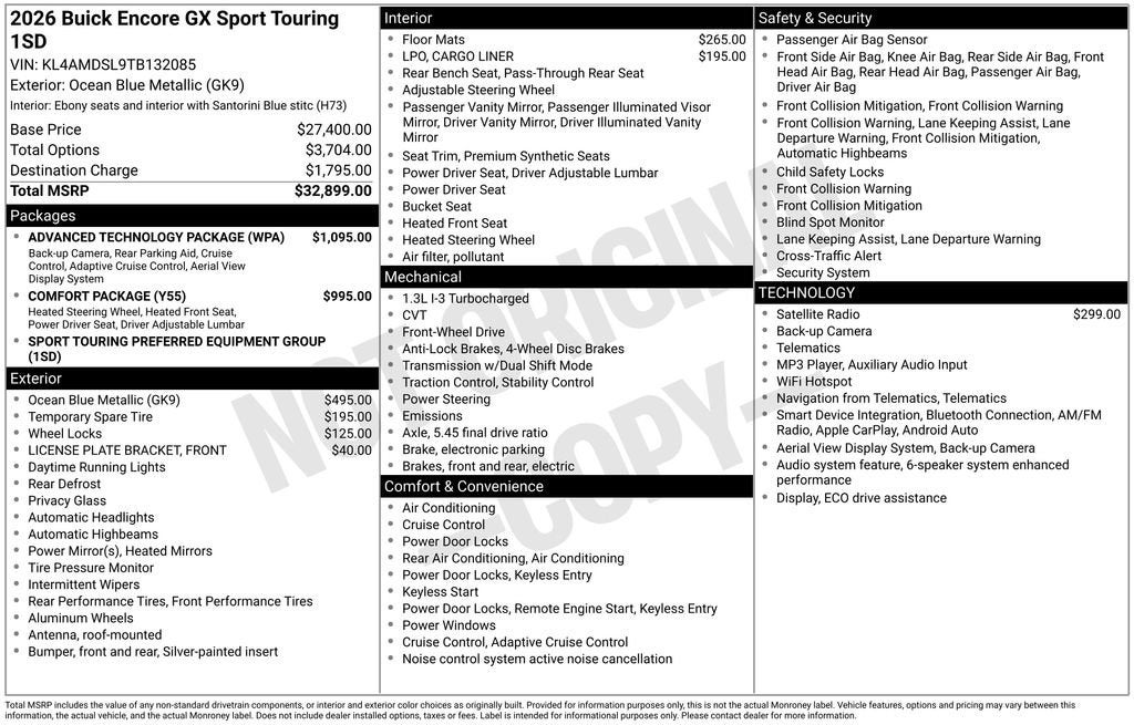2026 Buick Encore GX Sport Touring