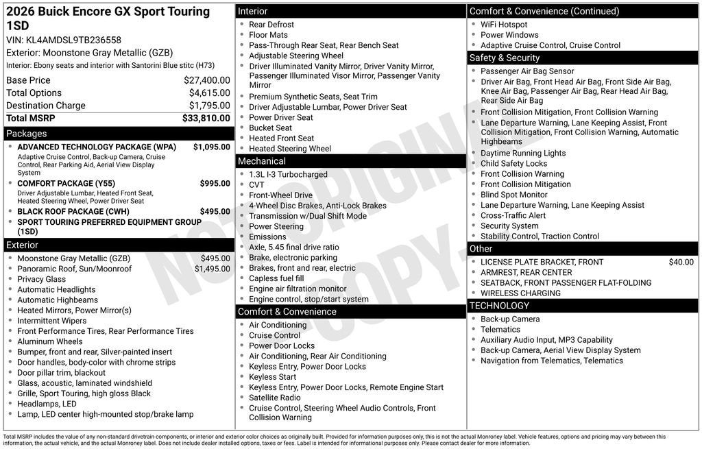 2026 Buick Encore GX Sport Touring