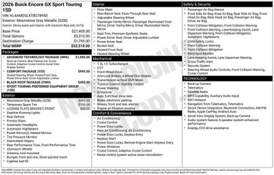 2026 Buick Encore GX Sport Touring