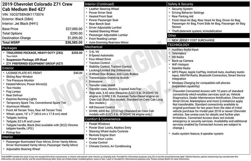 2019 Chevrolet Colorado Z71