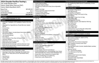 2024 Chrysler Pacifica Touring L