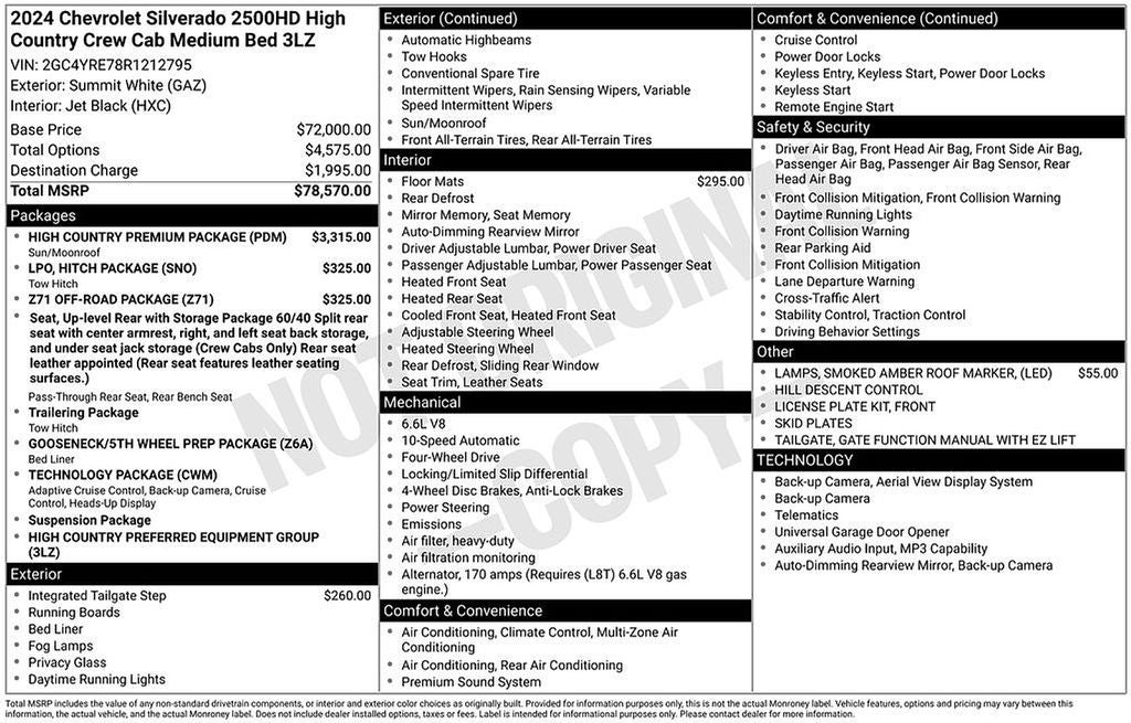 2024 Chevrolet Silverado 2500HD High Country